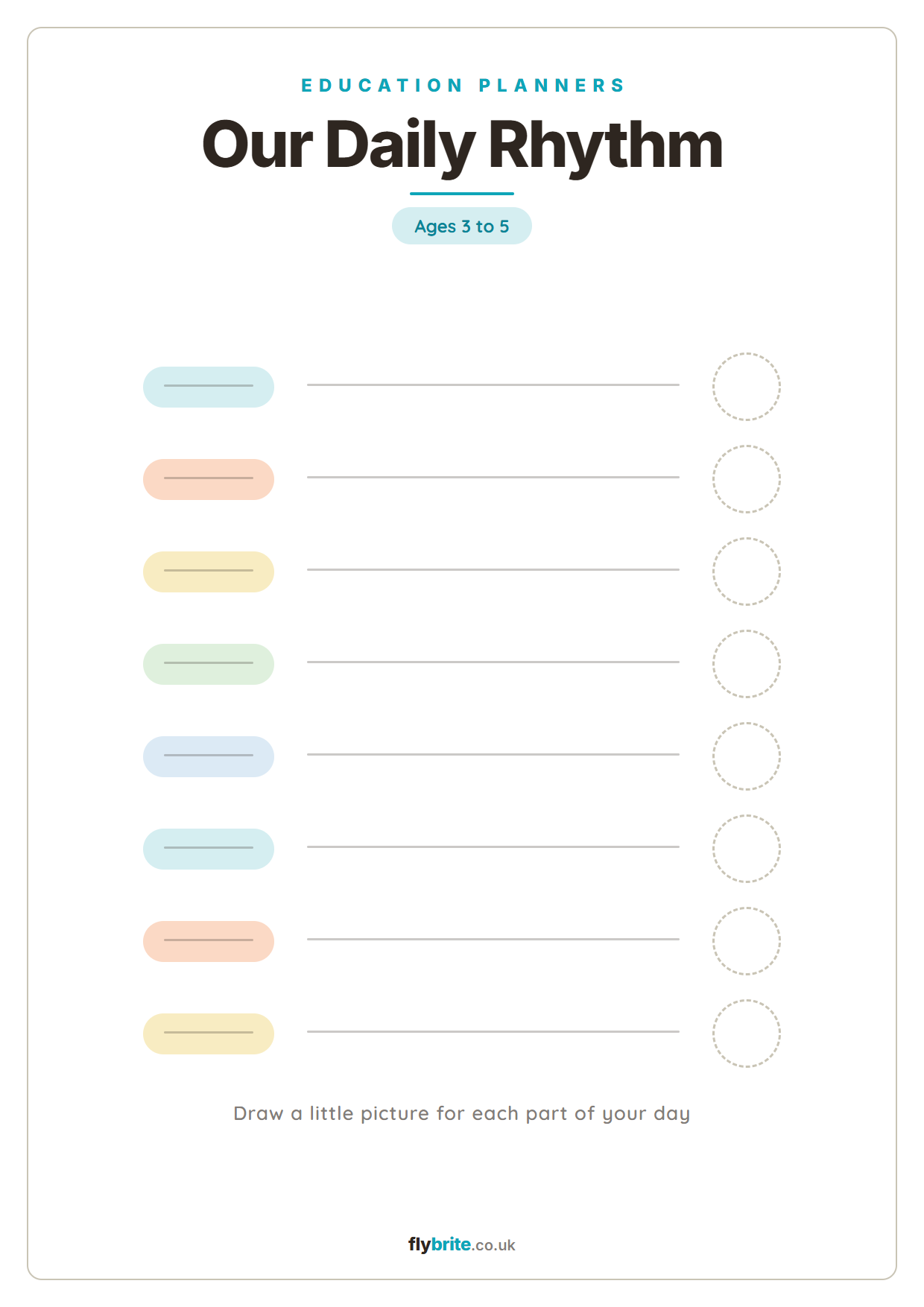 Our Daily Rhythm printable preview