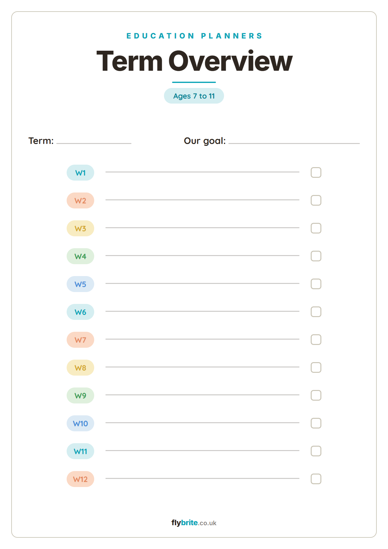 Term Overview printable preview