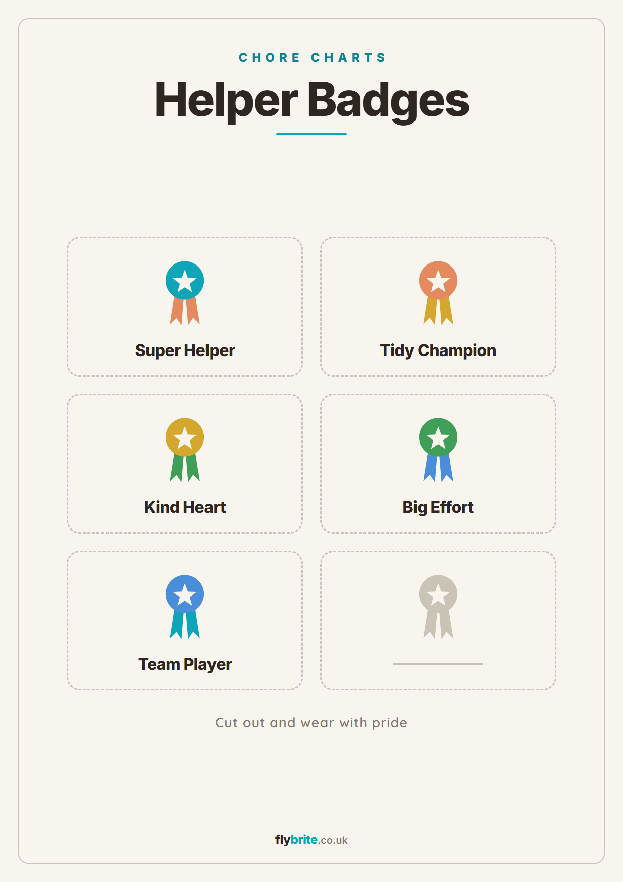 Helper Badges printable poster preview
