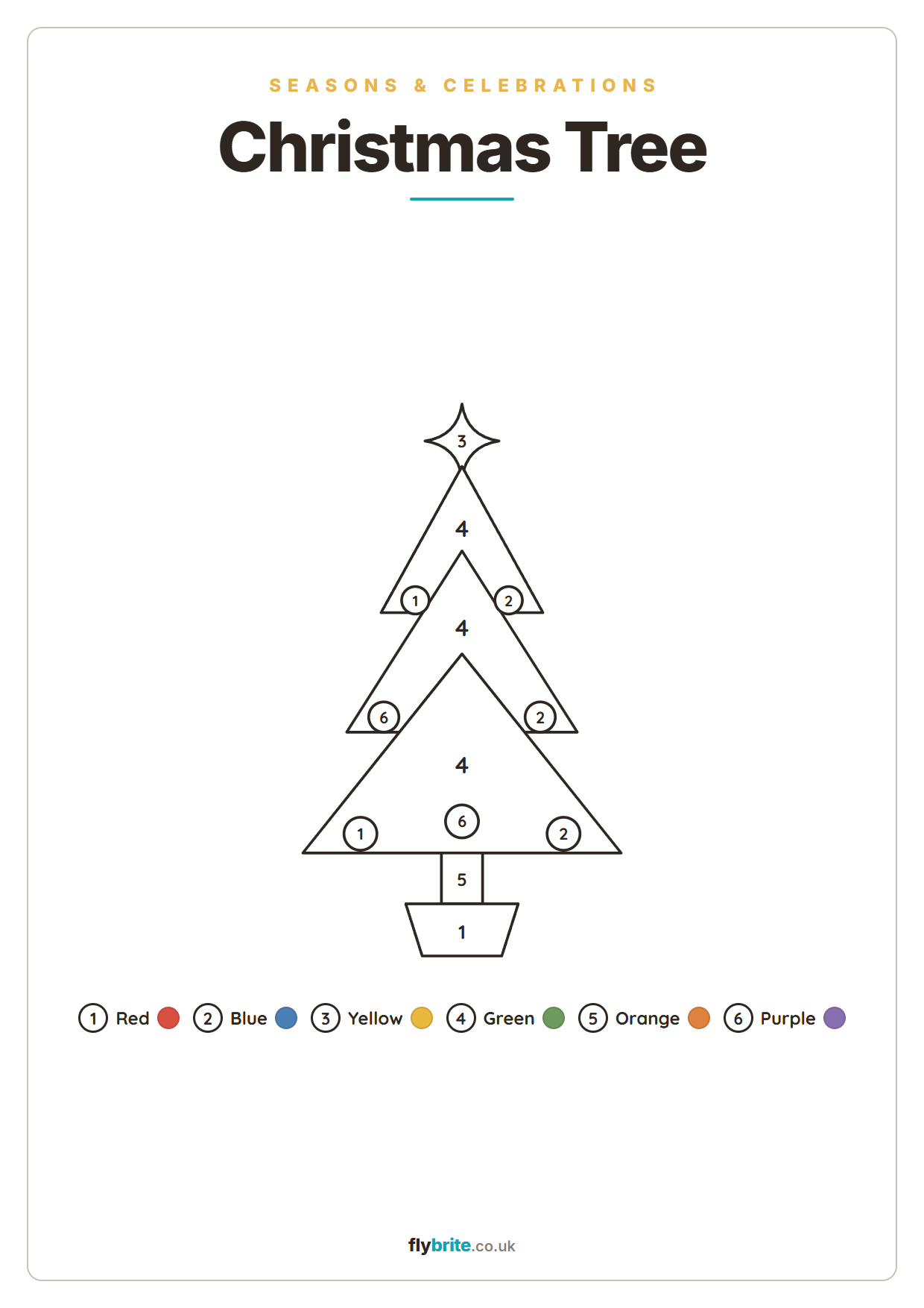 Christmas Tree printable preview