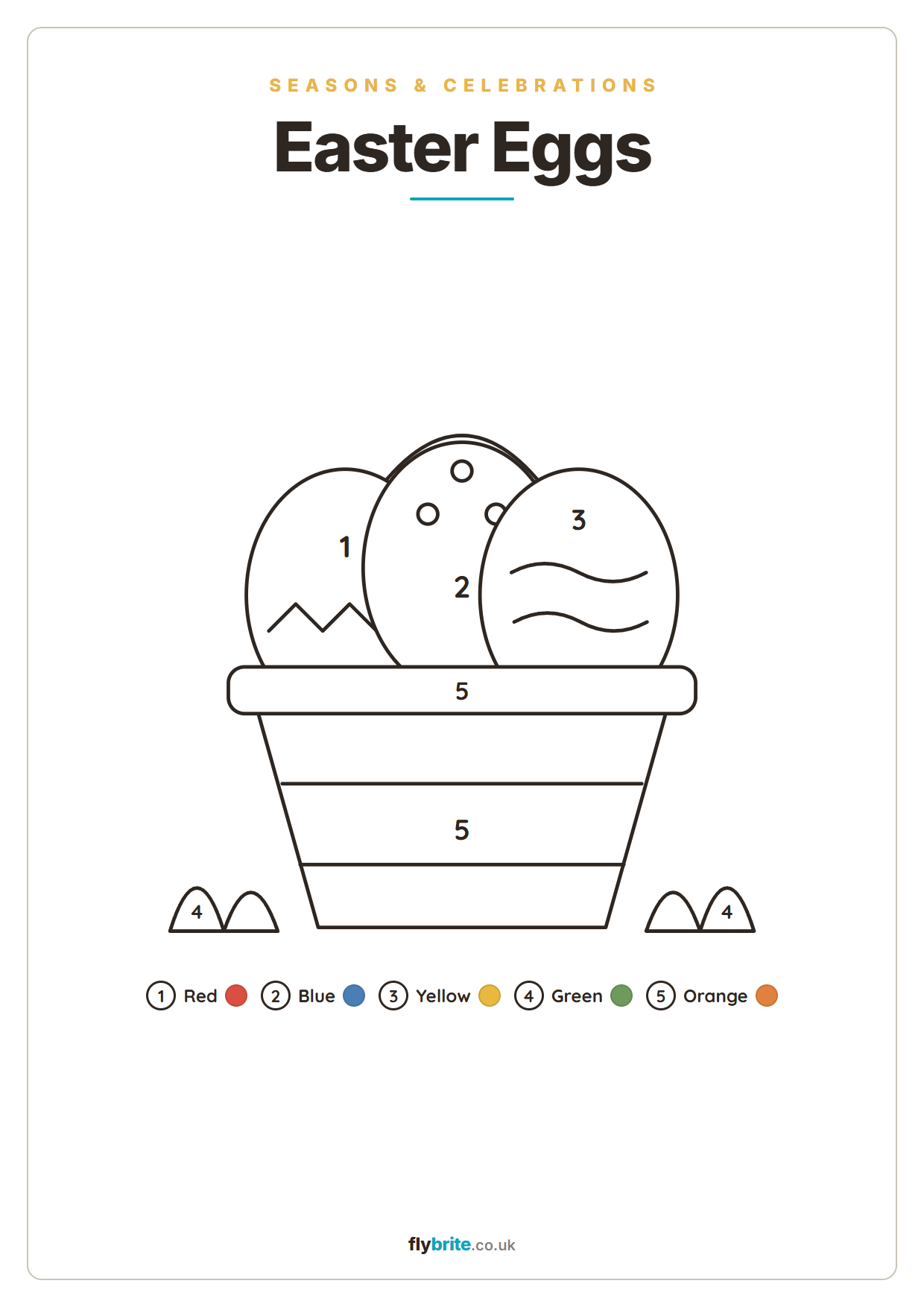 Easter Eggs printable preview