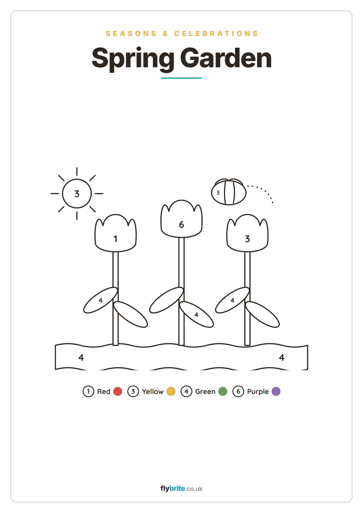 Spring Garden printable preview