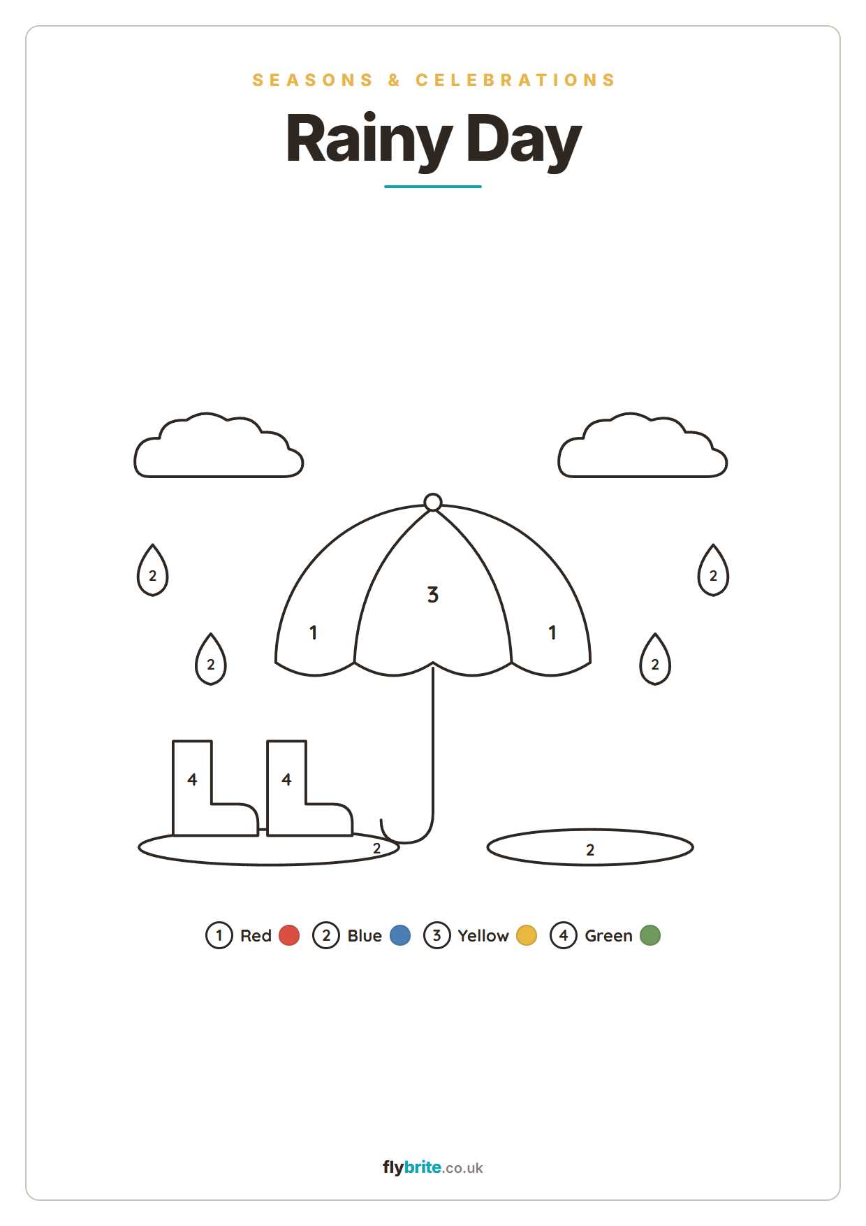 Rainy Day printable preview