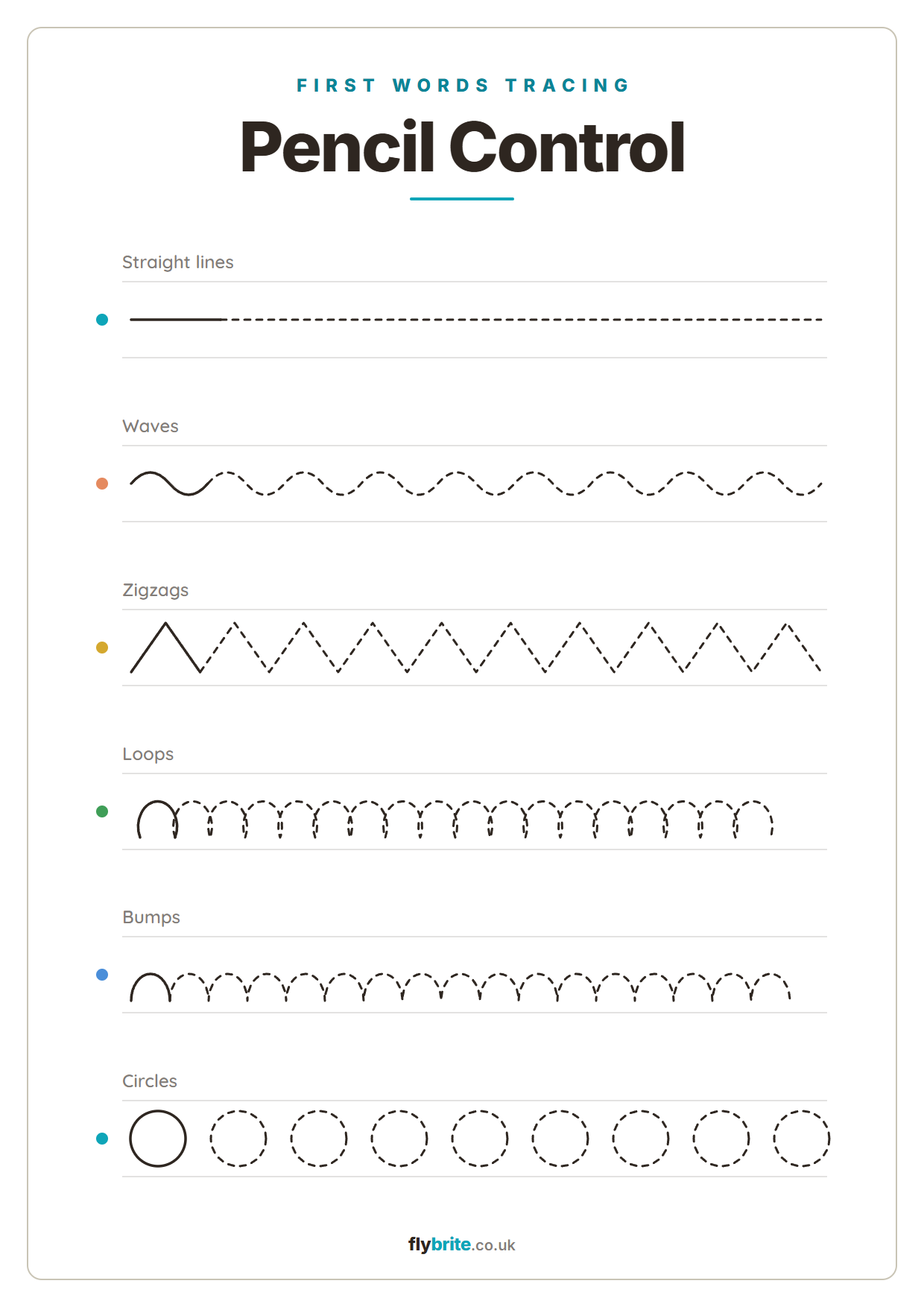 Pencil Control printable preview