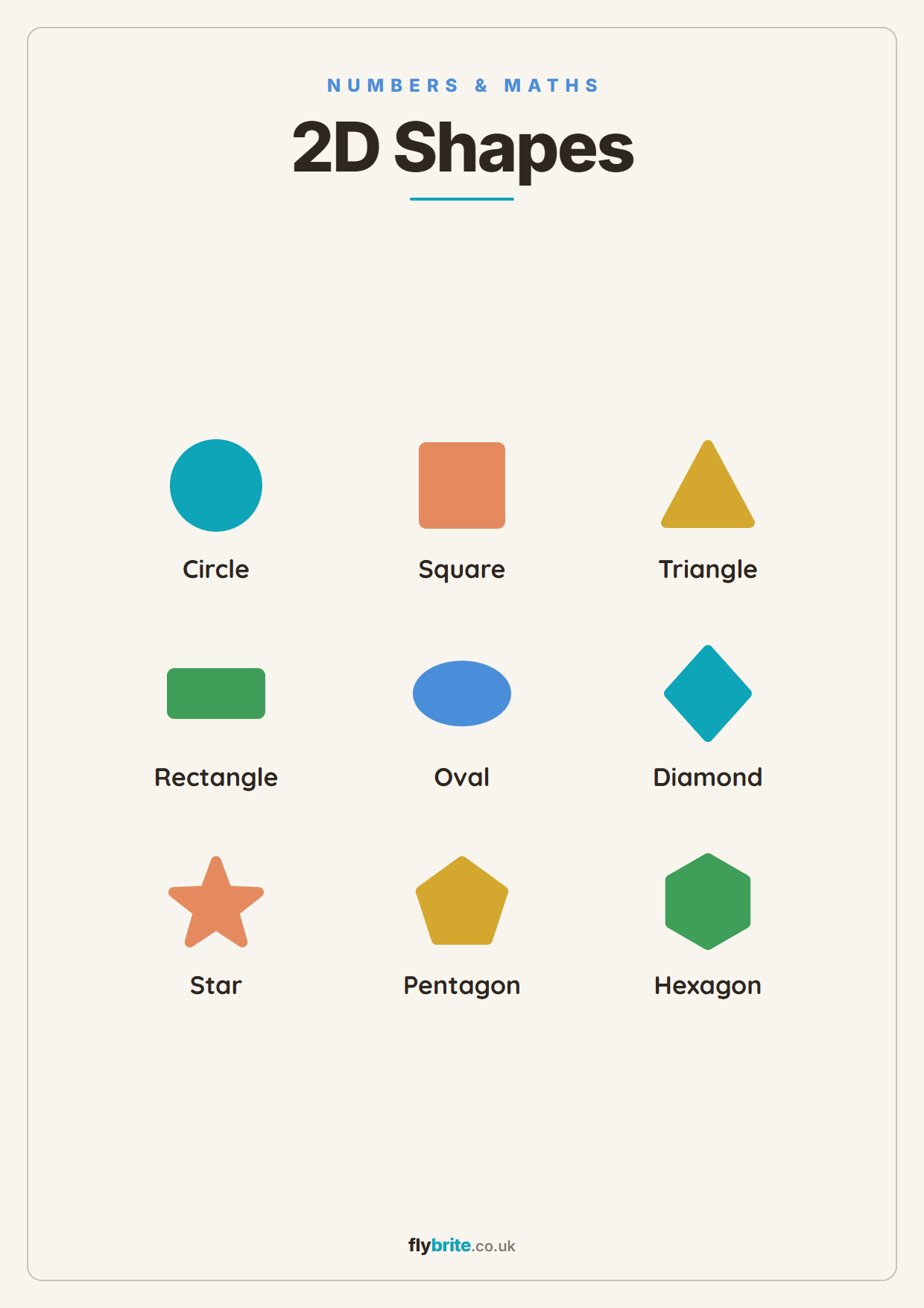 2D Shapes printable poster preview