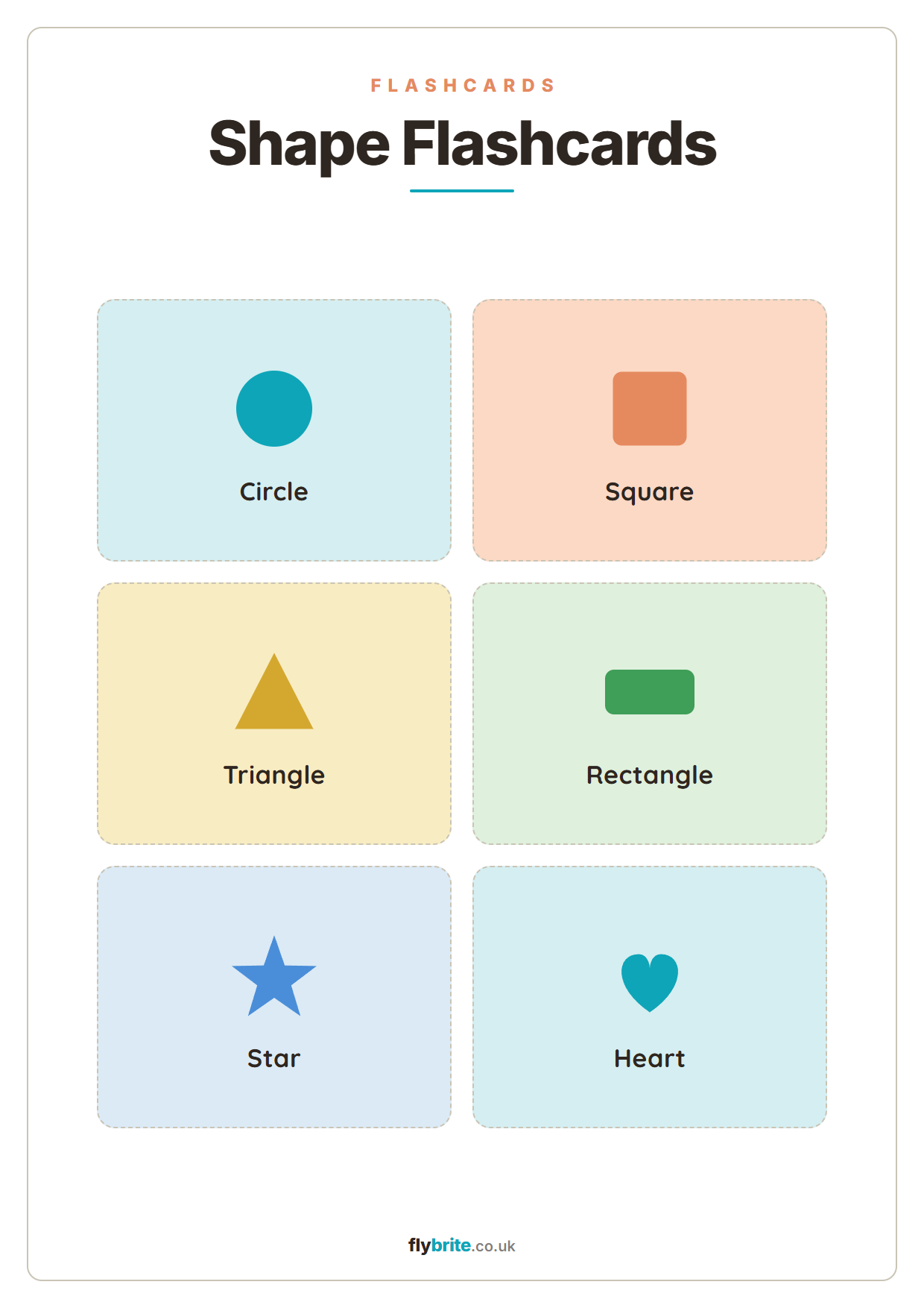 Shape Flashcards printable preview