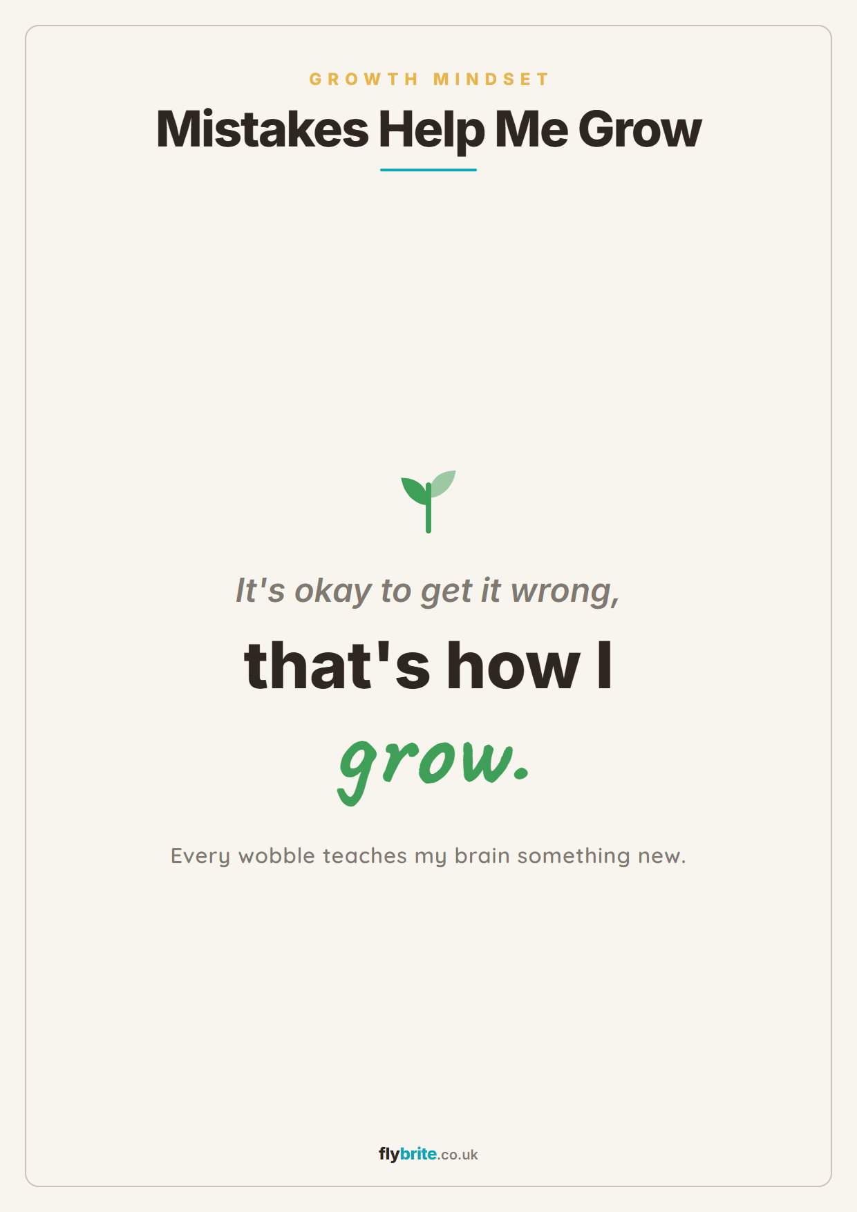 Mistakes Help Me Grow printable preview