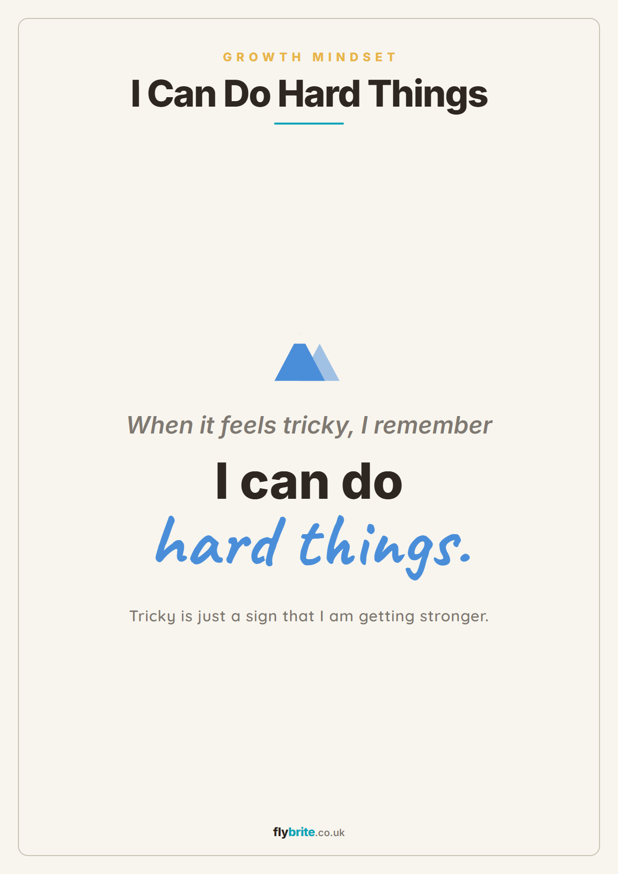 I Can Do Hard Things printable preview