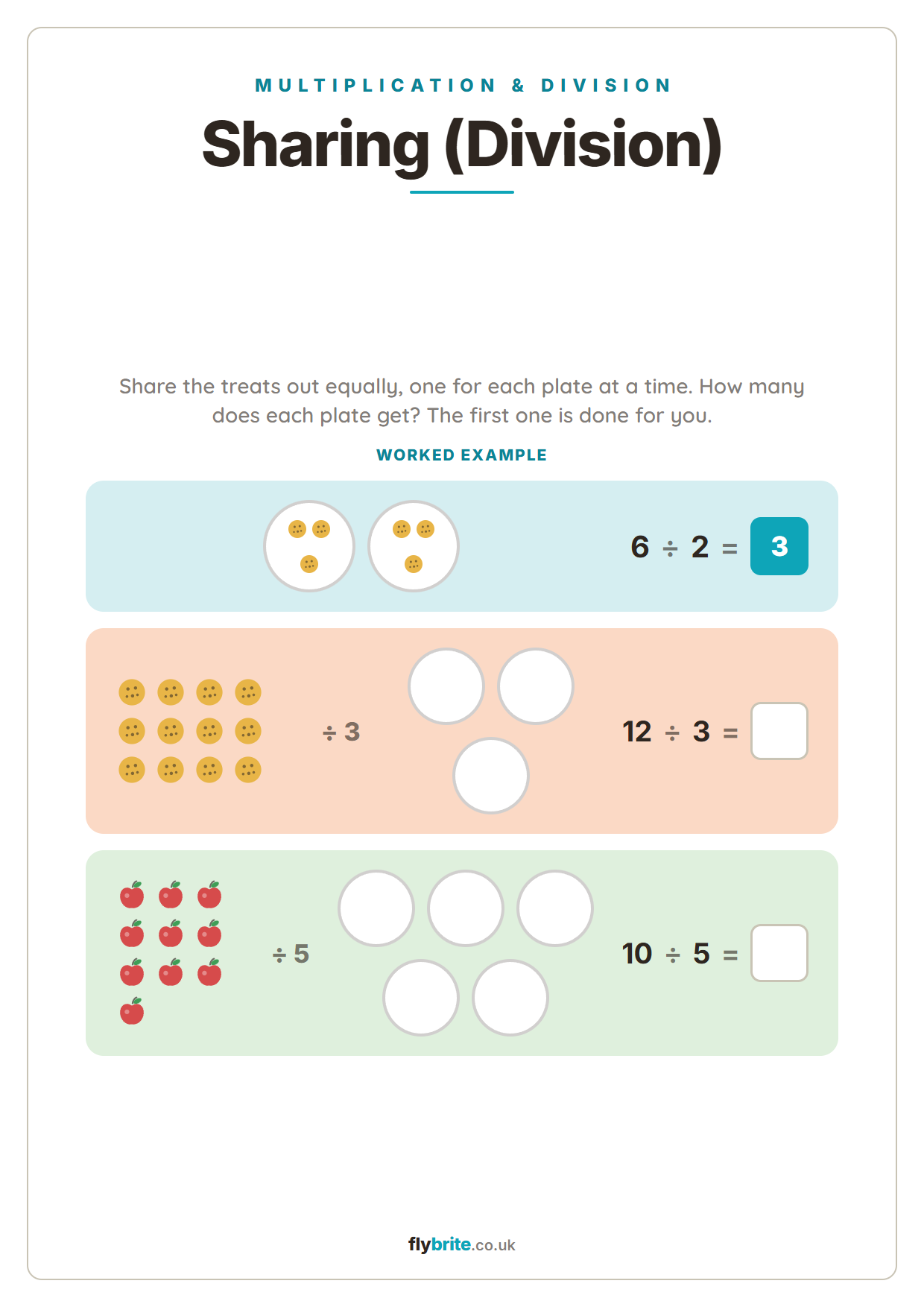 Sharing (Division) printable preview