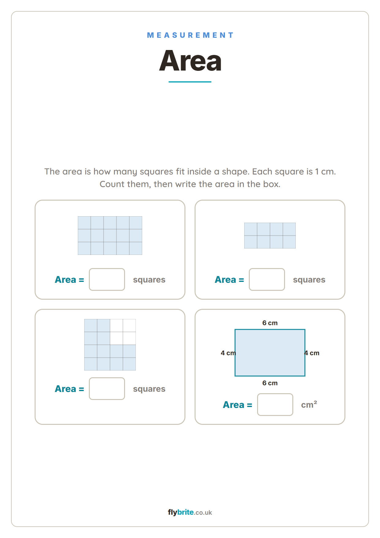 Area printable preview