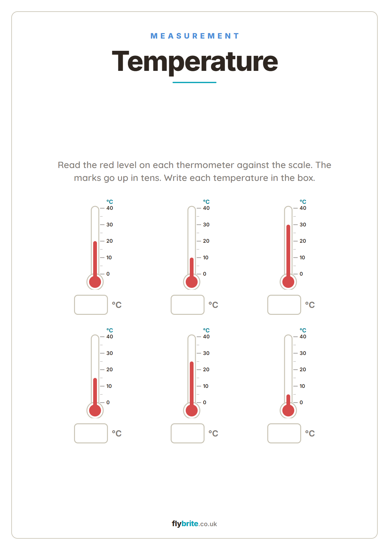 Temperature printable preview