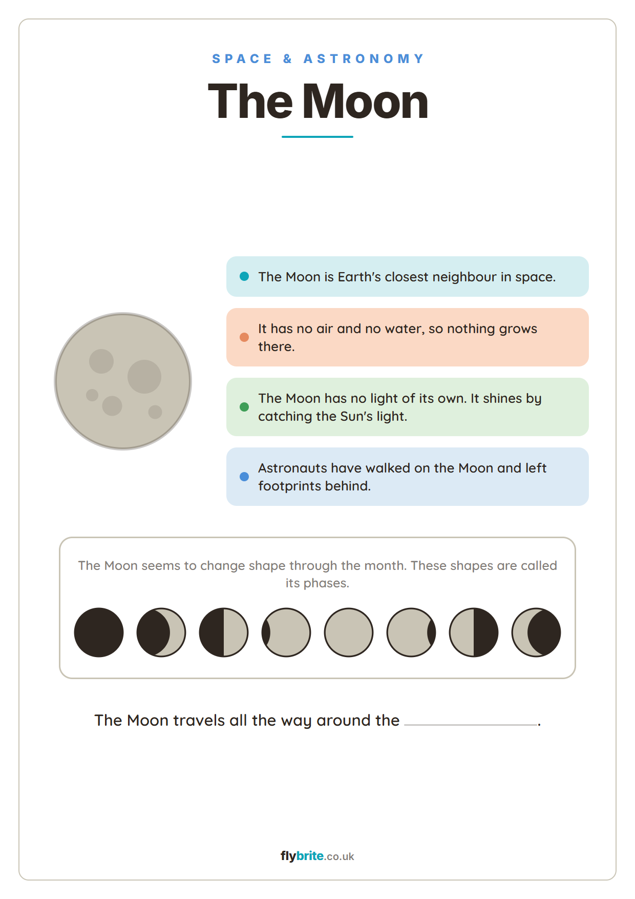 The Moon printable preview