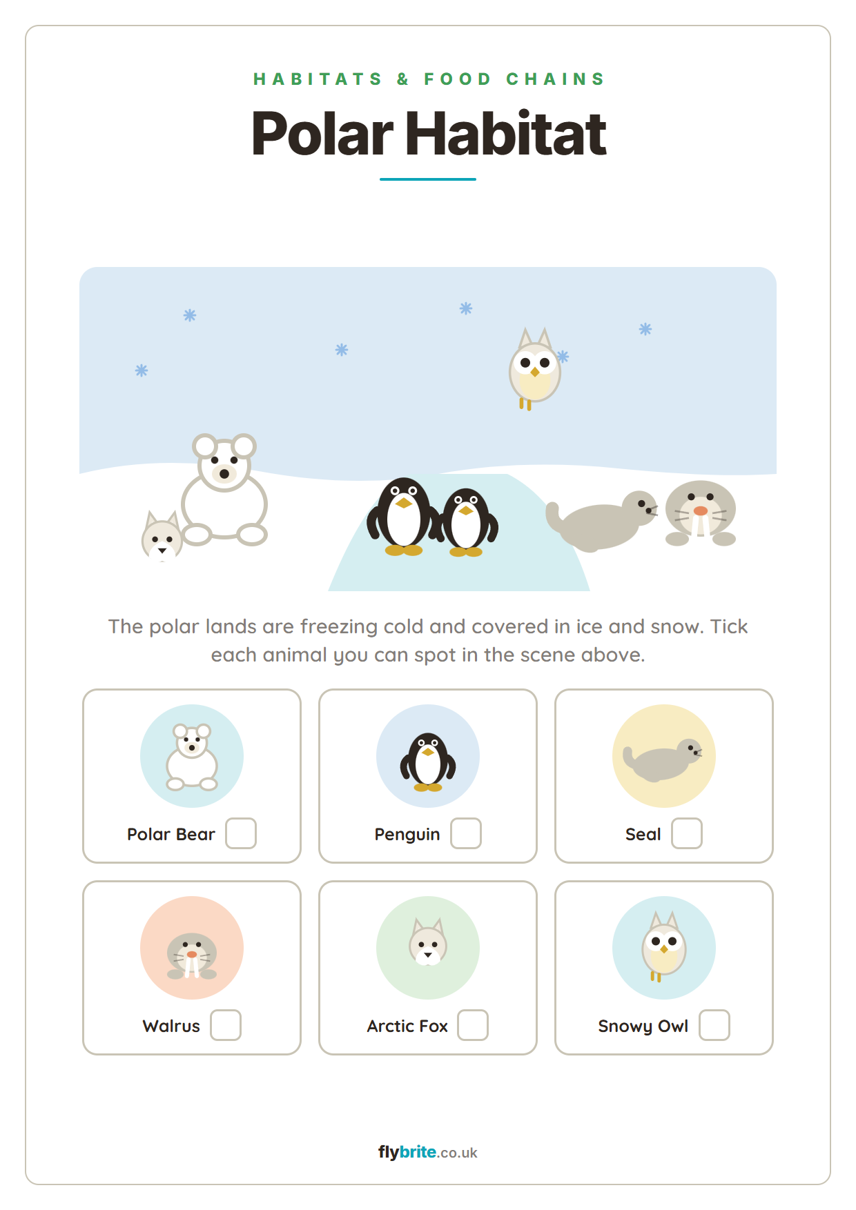 Polar Habitat printable preview