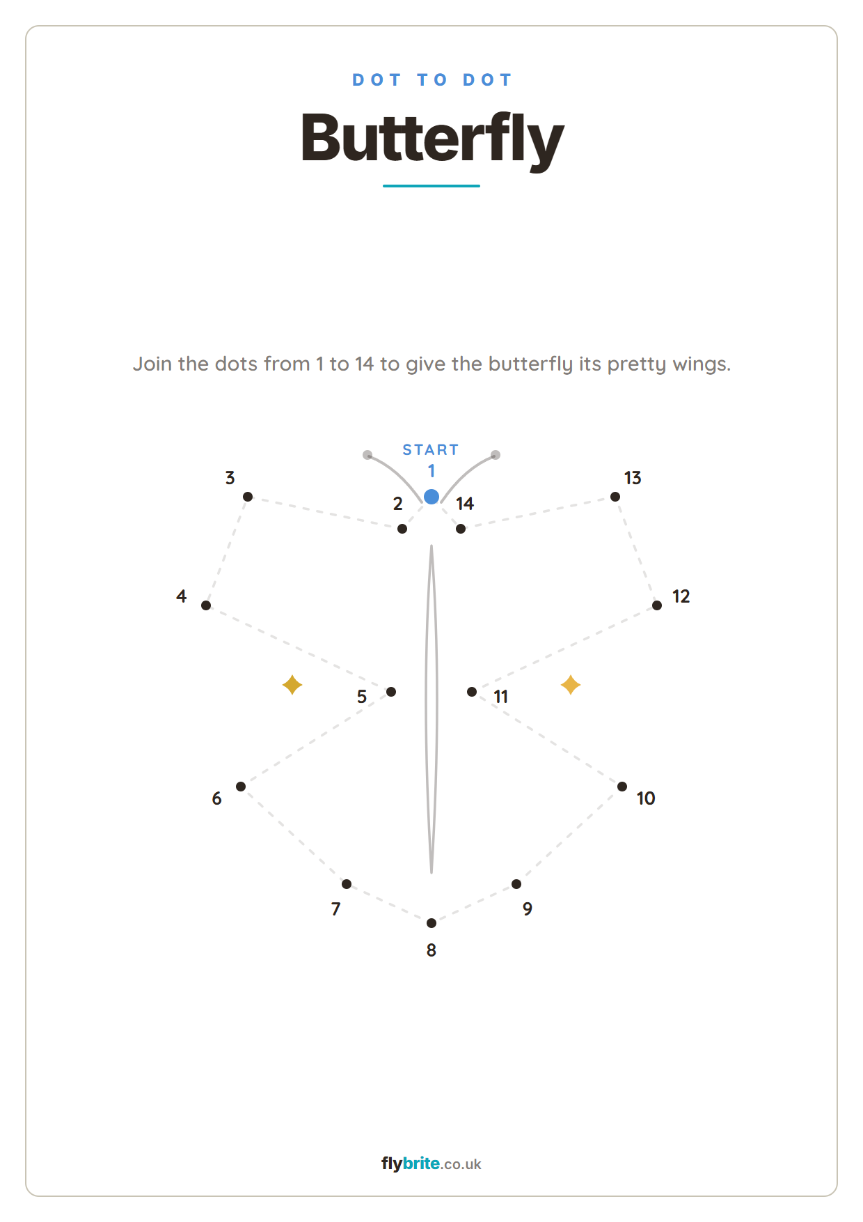 Butterfly printable preview