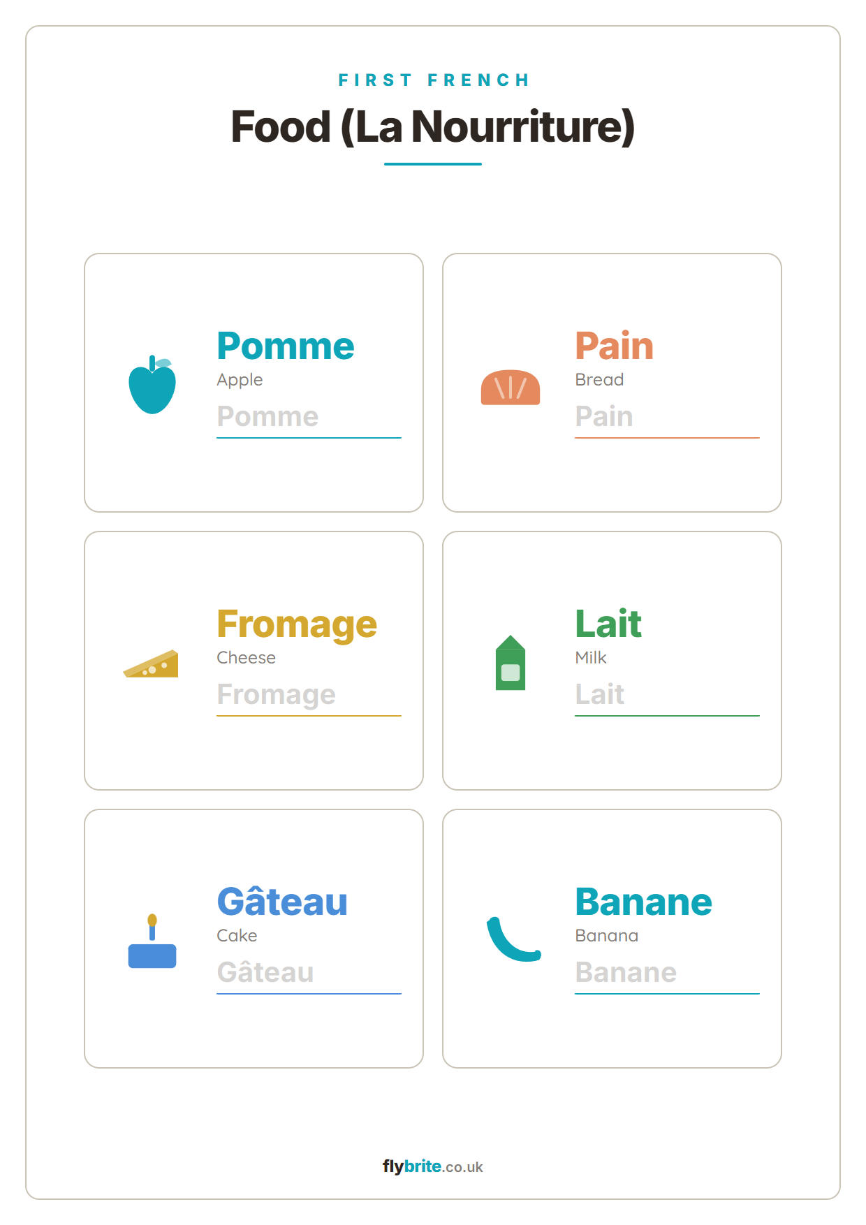Food (La Nourriture) printable preview