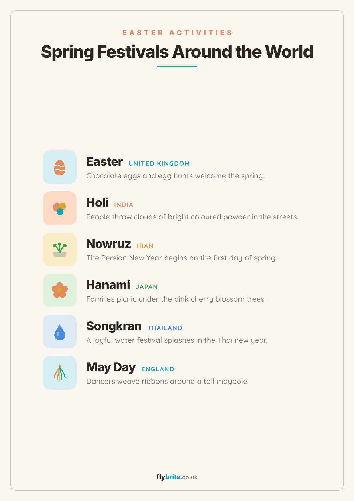 Spring Festivals Around the World printable preview