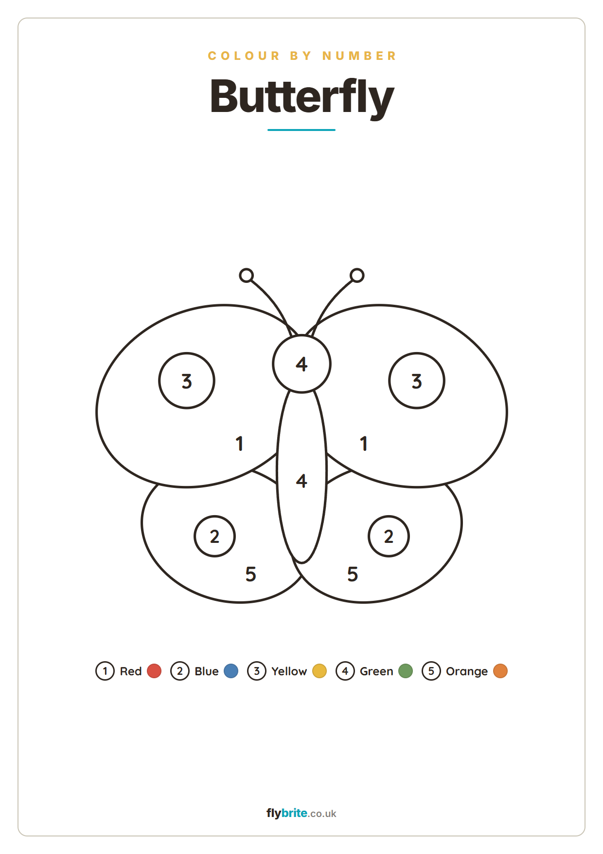 Butterfly printable poster preview