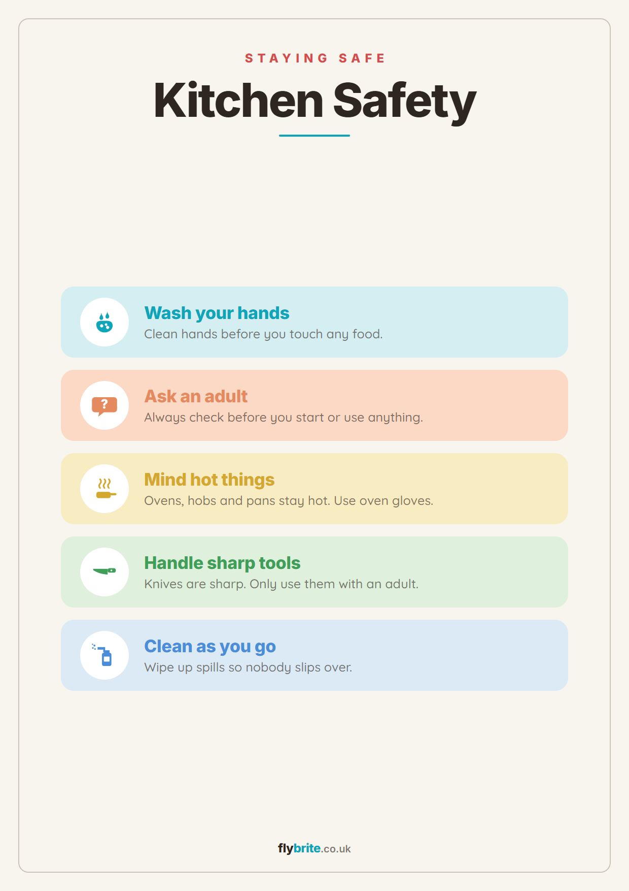 Kitchen Safety printable preview