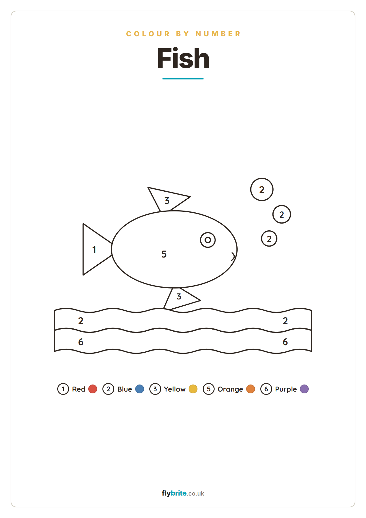 Fish printable poster preview