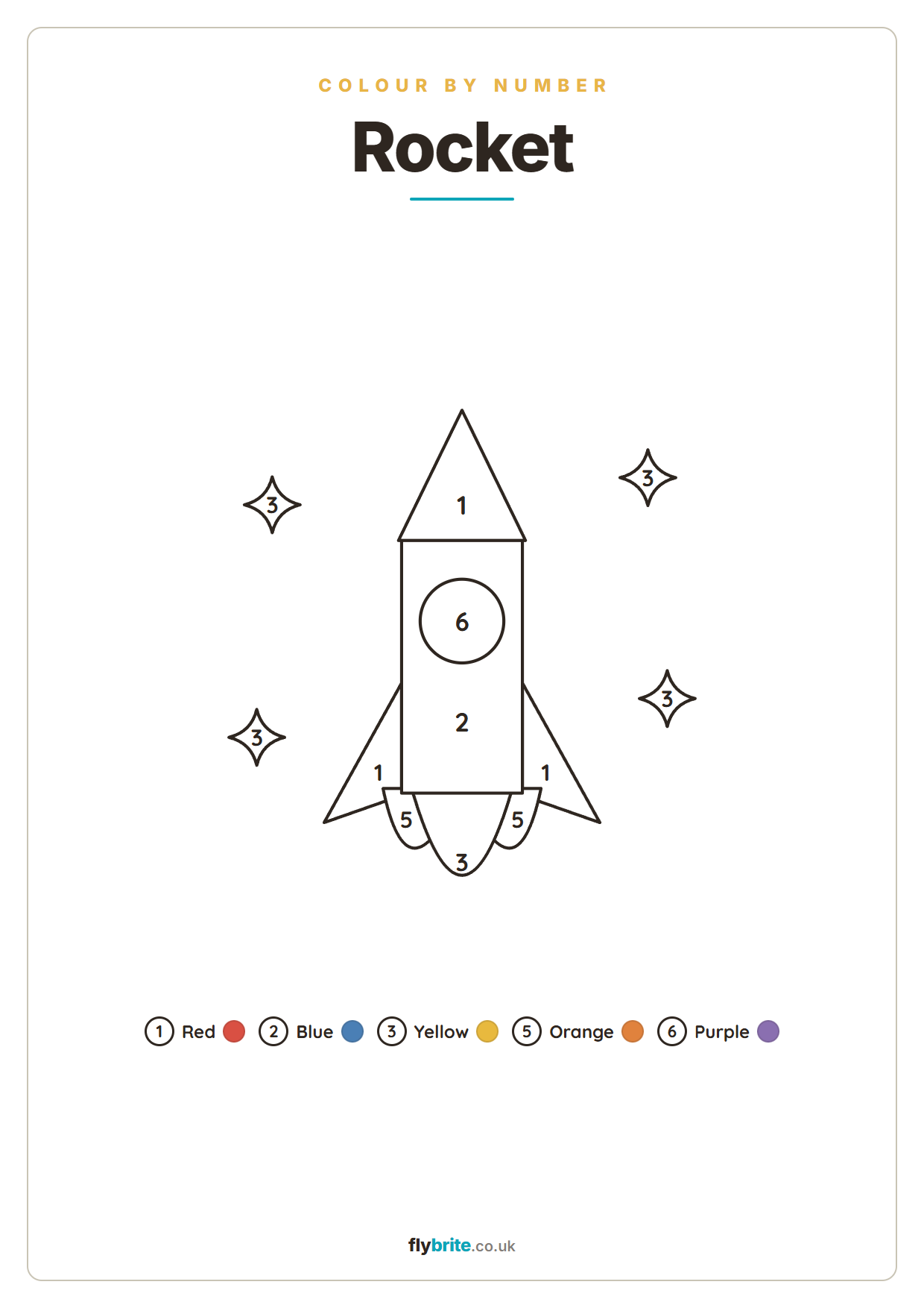 Rocket printable poster preview