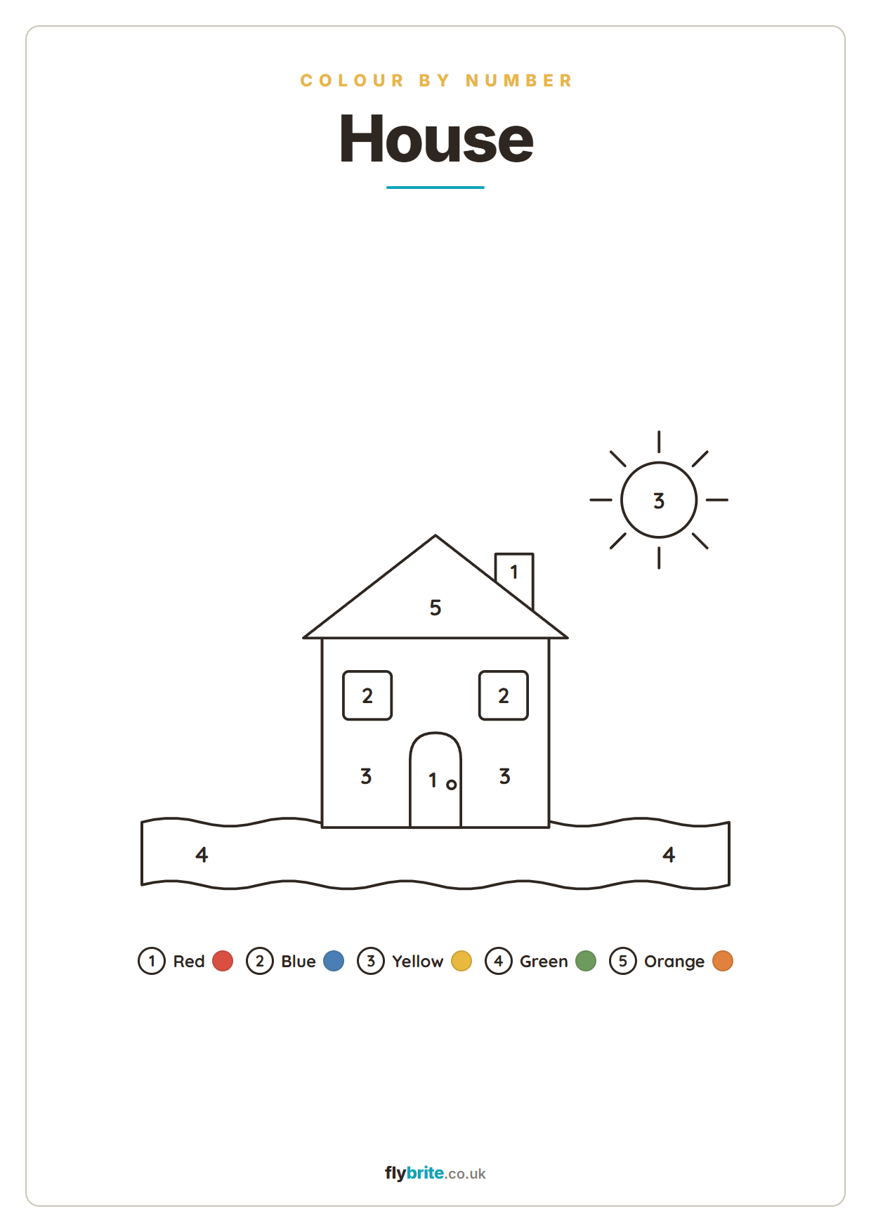 House printable poster preview
