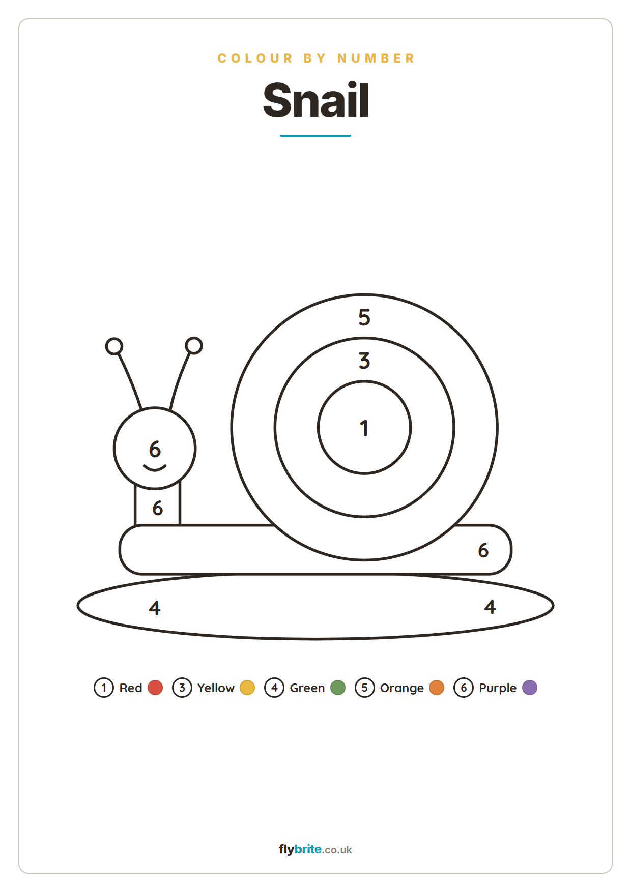 Snail printable poster preview