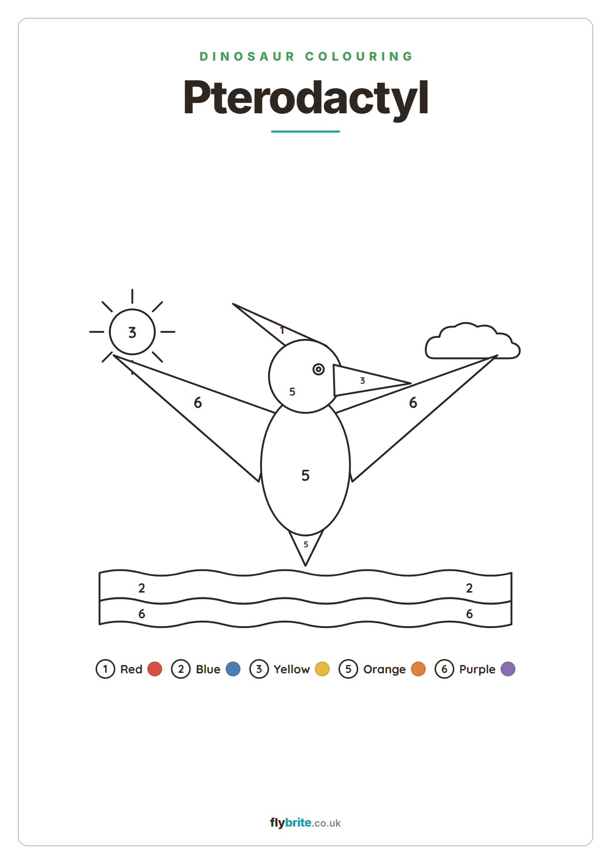 Pterodactyl printable preview