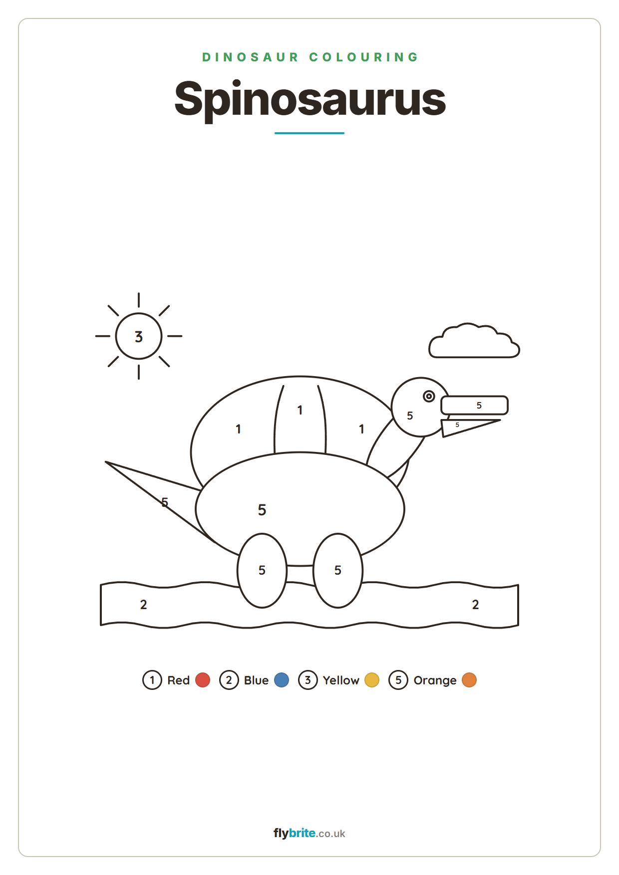Spinosaurus printable preview