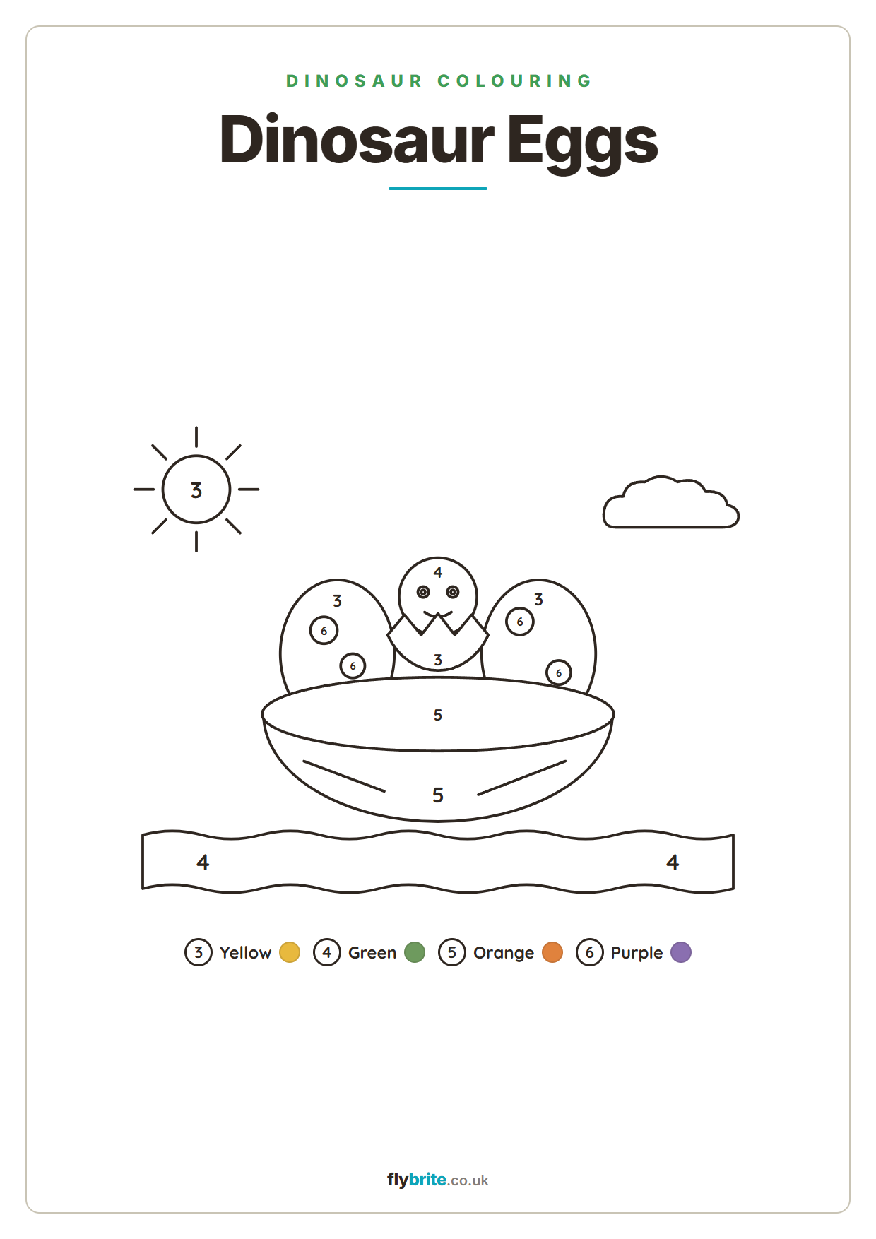 Dinosaur Eggs printable preview