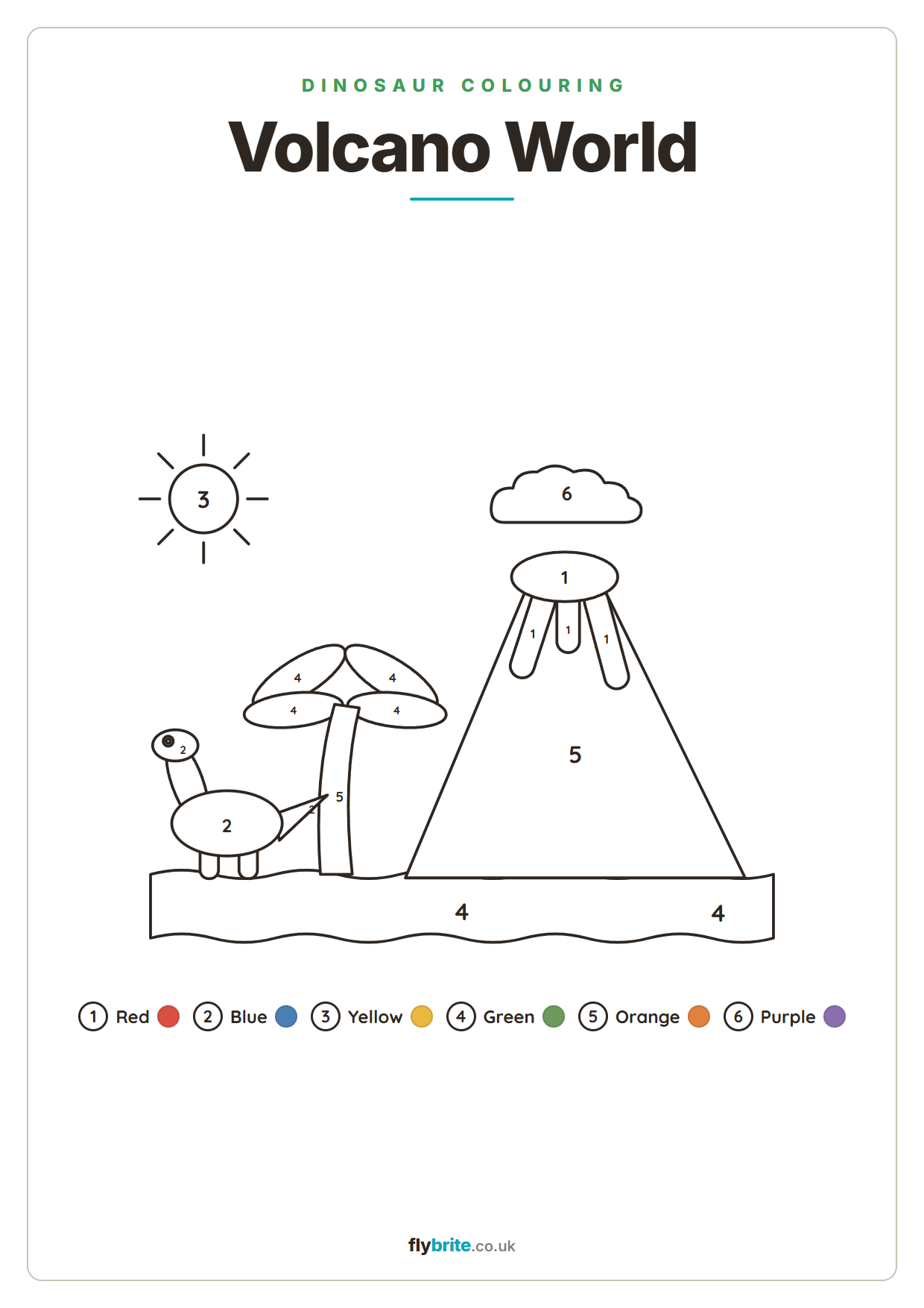 Volcano World printable preview