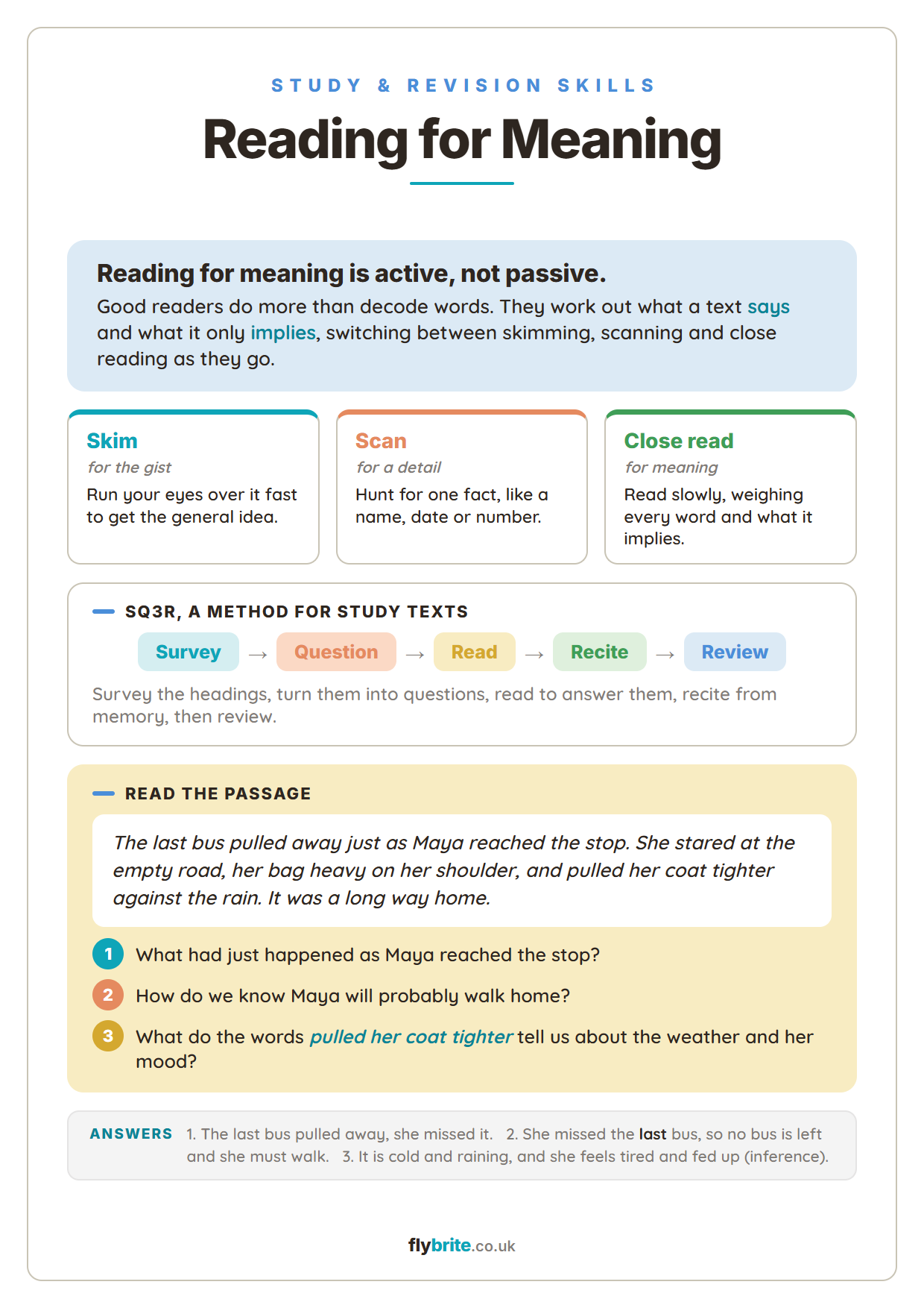 Reading for Meaning printable preview