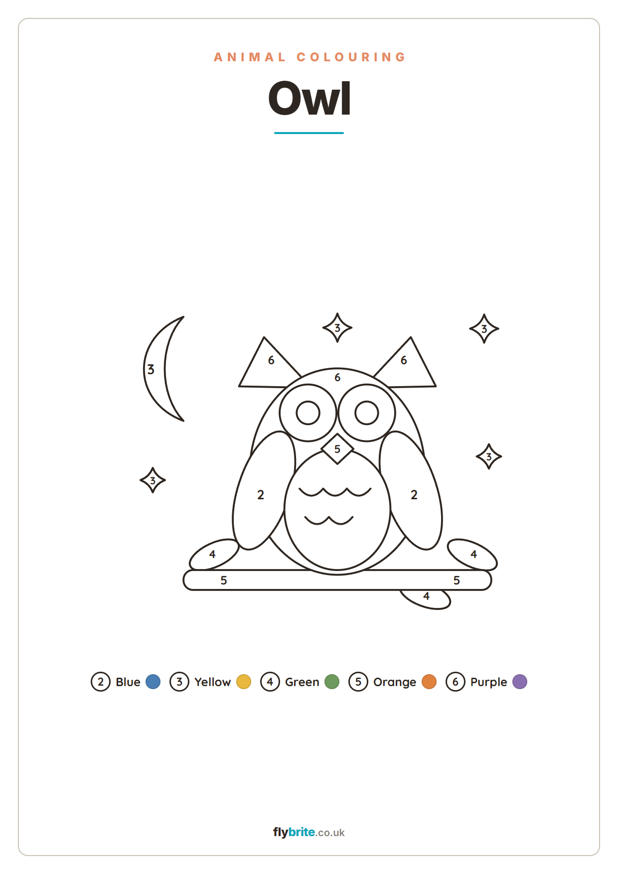 Owl printable preview