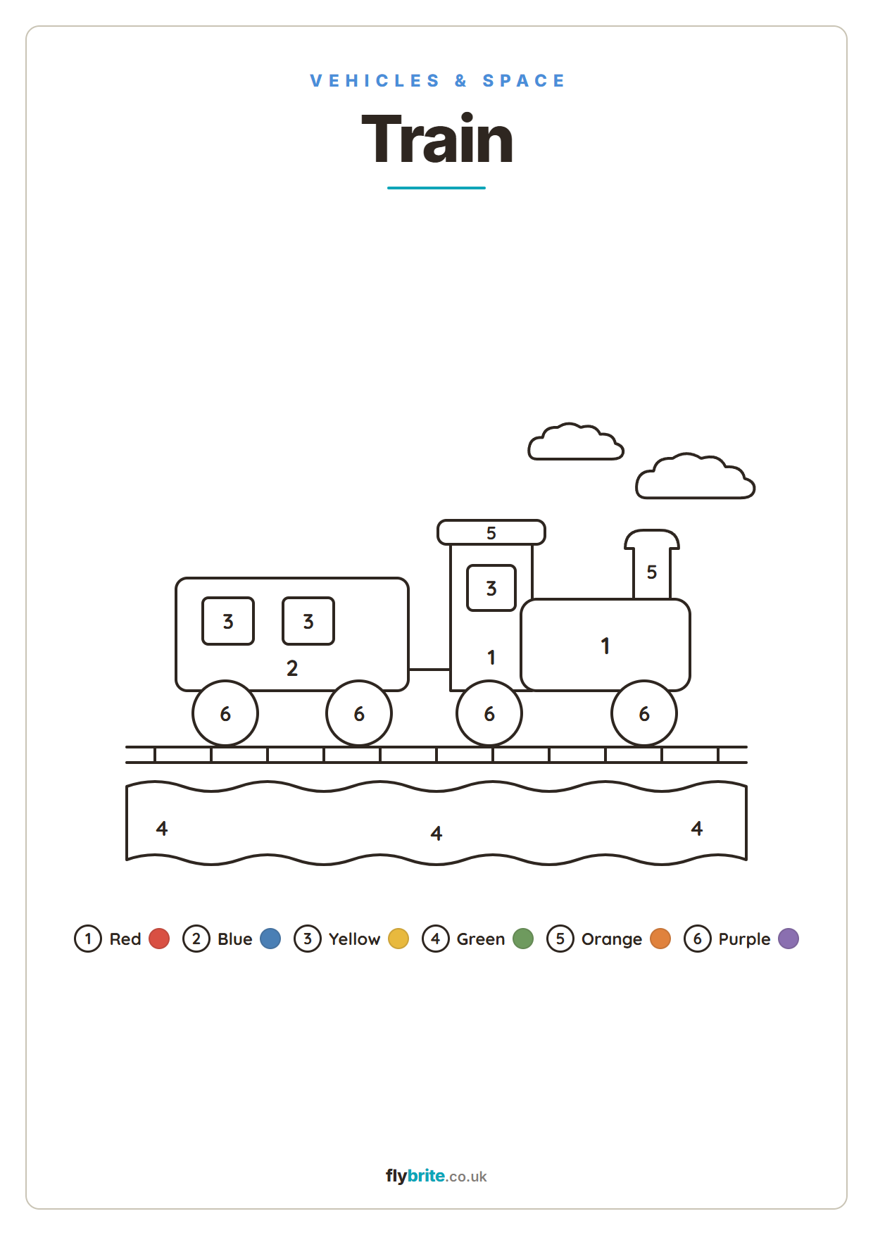 Train printable preview