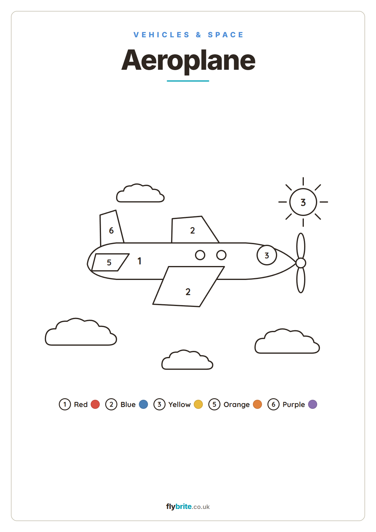 Aeroplane printable preview